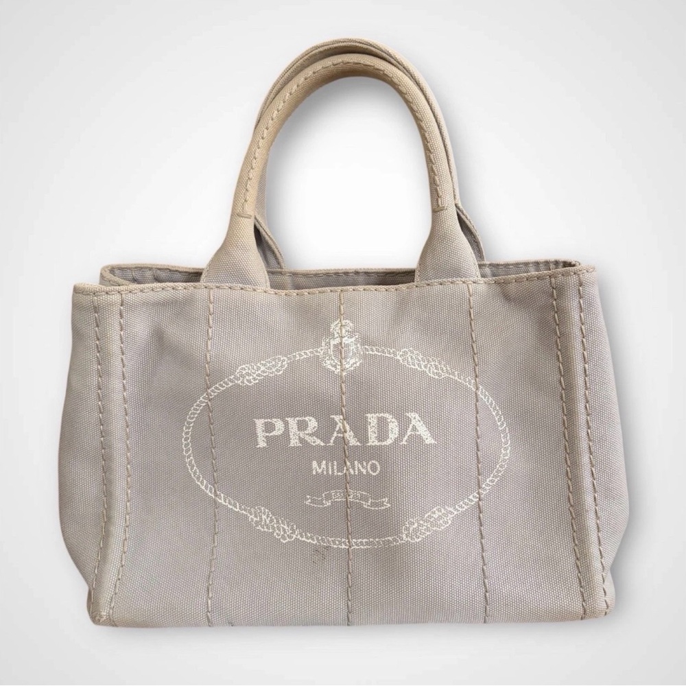 PRADA CANVAS TOTE BAG